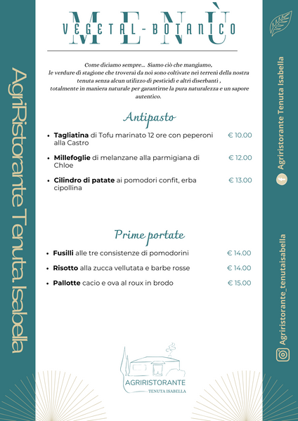 Menù Vegetal-Botanico