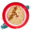 Risotto con formaggio vegetale (veg) pere e noci